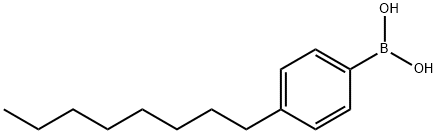 4-(N-OCTYL)BENZENEBORONIC ACID, 133997-05-4, 结构式