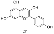 3,5,7-Trihydroxy-2-(4-hydroxyphenyl)benzopyryliumchlorid