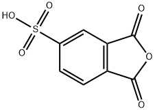 1,3-ジヒドロ-1,3-ジオキソ-5-イソベンゾフランスルホン酸 化学構造式