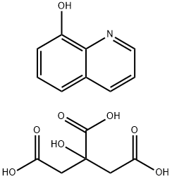 キノリン-8-オールとクエン酸の塩（1：1） 化学構造式