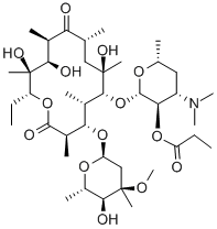 エリスロマイシン2''-プロピオナート 化学構造式