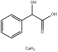 ビス(2-ヒドロキシ-2-フェニル酢酸)カルシウム 化学構造式