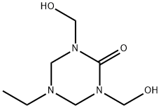 5-ethyltetrahydro-1,3-bis(hydroxymethyl)-1,3,5-triazin-2(1H)-one Structure