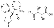3-(S)-(1-氨基甲酰-1,1-二苯基甲基)吡咯烷 结构式