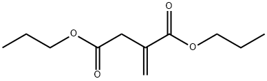1-プロペン-2,3-ジカルボン酸ジプロピル 化学構造式