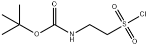 TERT-BUTYL 2-(CHLOROSULFONYL)ETHYLCARBAMATE Structure