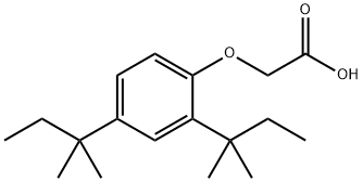 2,4-Di(tert-amyl)phenoxyacetic acid Struktur