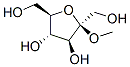 METHYL BETA-D-FRUCTOFURANOSIDE, 13403-14-0, 结构式