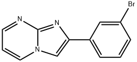 2-(3-溴苯基)-咪唑并[1,2-A]嘧啶, 134044-47-6, 结构式