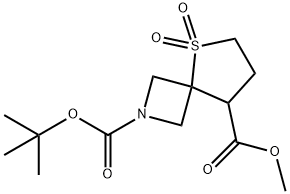 2-tert-Butyl 8-methyl 5-thia-2-azaspiro[3.4]octane-2,8-dicarboxylate 5,5-dioxide Structure