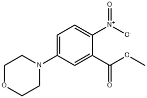 methyl 5-morpholino-2-nitrobenzenecarboxylate Struktur