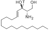 D(+) ERYTHRO-2-AMINO-4-TRANS-OCTADECENE-1,3-DIOL [3-3H] 结构式