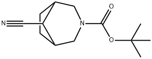 3-Boc-8-cyano-3-azabicyclo[3.2.1]octane Structure