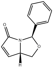 (3R,7AS)-1,7A-ジヒドロ-3-フェニル-3H,5H-ピロロ[1,2-C]オキサゾール-5-オン 化学構造式