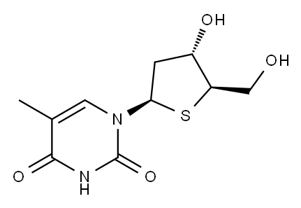 4′-硫代胸苷 结构式
