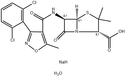 Dicloxacillin sodium Struktur