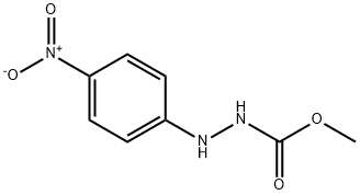 methyl N-[(4-nitrophenyl)amino]carbamate Struktur