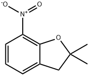 2,3-dihydro-2,2-dimethyl-7-nitrobenzofuran Struktur