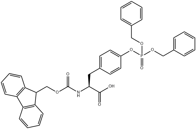 FMOC-TYR(PO3BZL2)-OH, 134150-51-9, 结构式