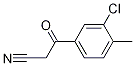3-(3-chloro-4-Methylphenyl)-3-oxopropanenitrile Struktur