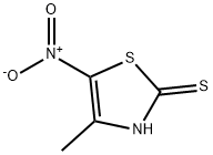 4-メチル-5-ニトロチアゾール-2(3H)-チオン 化学構造式