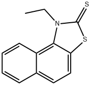 1-エチルナフト[1,2-d]チアゾール-2(1H)-チオン 化学構造式