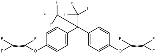 2,2-双(4-三氟乙烯基氧基苯基)-1,1,1,3,3,3-六氟丙烷均聚物,134174-11-1,结构式