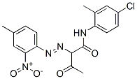 N-(4-chloro-o-tolyl)-2-[(4-methyl-2-nitrophenyl)azo]-3-oxobutyramide Structure