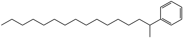 1-メチルペンタデシルベンゼン 化学構造式