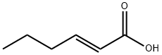 trans-2-Hexenoic acid Structure