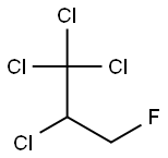 Tetrachlorofluoropropane Structure