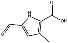 1H-Pyrrole-2-carboxylic acid, 5-formyl-3-methyl- (9CI) Structure