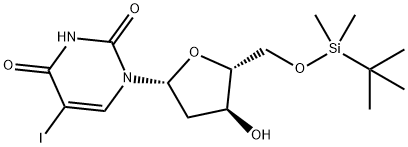 5'-O-(TERT-BUTYLDIMETHYLSILYL)-5-IODO-2'-DEOXYURIDINE Struktur
