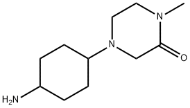 4-(4-AMinocyclohexyl)-1-Methyl-2-piperazinone Struktur