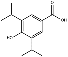 异丙酚-4-羧酸,13423-73-9,结构式