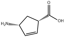（1S，4R）-4-氨基-2-环戊烯-1-羧酸盐酸盐,134234-04-1,结构式