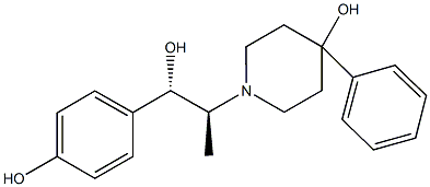 (1S,2S)-1-(4-HYDROXYPHENYL)-2-(4-HYDROXY-4-PHENYLPIPERIDINO)-1-PROPANOL Structure