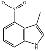 3-甲基-4-硝基-1H-吲哚 结构式