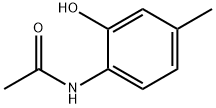 N-(2-ヒドロキシ-4-メチルフェニル)アセトアミド 化学構造式