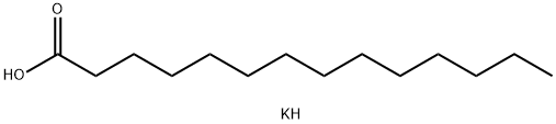 Potassium myristate Struktur