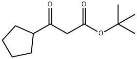 3-环戊基-3-氧代丙酸叔丁酯 结构式