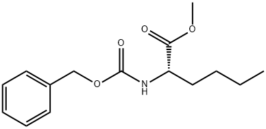 Norleucine, N-[(phenylmethoxy)carbonyl]-, methyl ester Struktur
