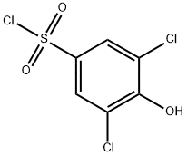 3,5-ジクロロ-4-ヒドロキシベンゼンスルホニルクロリド 化学構造式