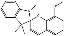 1,3,3-トリメチルインドリノ-8'-メトキシベンゾピリロスピラン 化学構造式