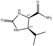 4-Imidazolidinecarboxamide,5-(1-methylethyl)-2-oxo-,cis-(9CI) Structure
