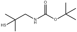 Carbamic acid, (2-mercapto-2-methylpropyl)-, 1,1-dimethylethyl ester (9CI) Struktur