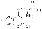 S-(2-carboxy-1-(1H-imidazol-4-yl) ethyl)cysteine Structure