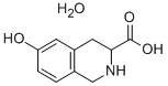 DL-6-ヒドロキシ-1,2,3,4-テトラヒドロイソキノリン-3-カルボン酸水和物 化学構造式