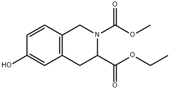 3-乙基2-甲基6-羟基-3,4-二氢异喹啉-2,3(1H)-二羧酸酯,134388-88-8,结构式