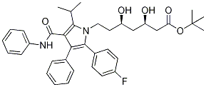 阿托伐他汀叔丁酯, 134395-00-9, 结构式